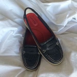 Sperry Top-Sider Pearlfish Navy/Plaid Boat Shoes